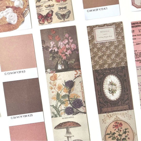 🏷️aesthetic retro, vintage, antique style foldable paper junk journal - Picture 8 of 10